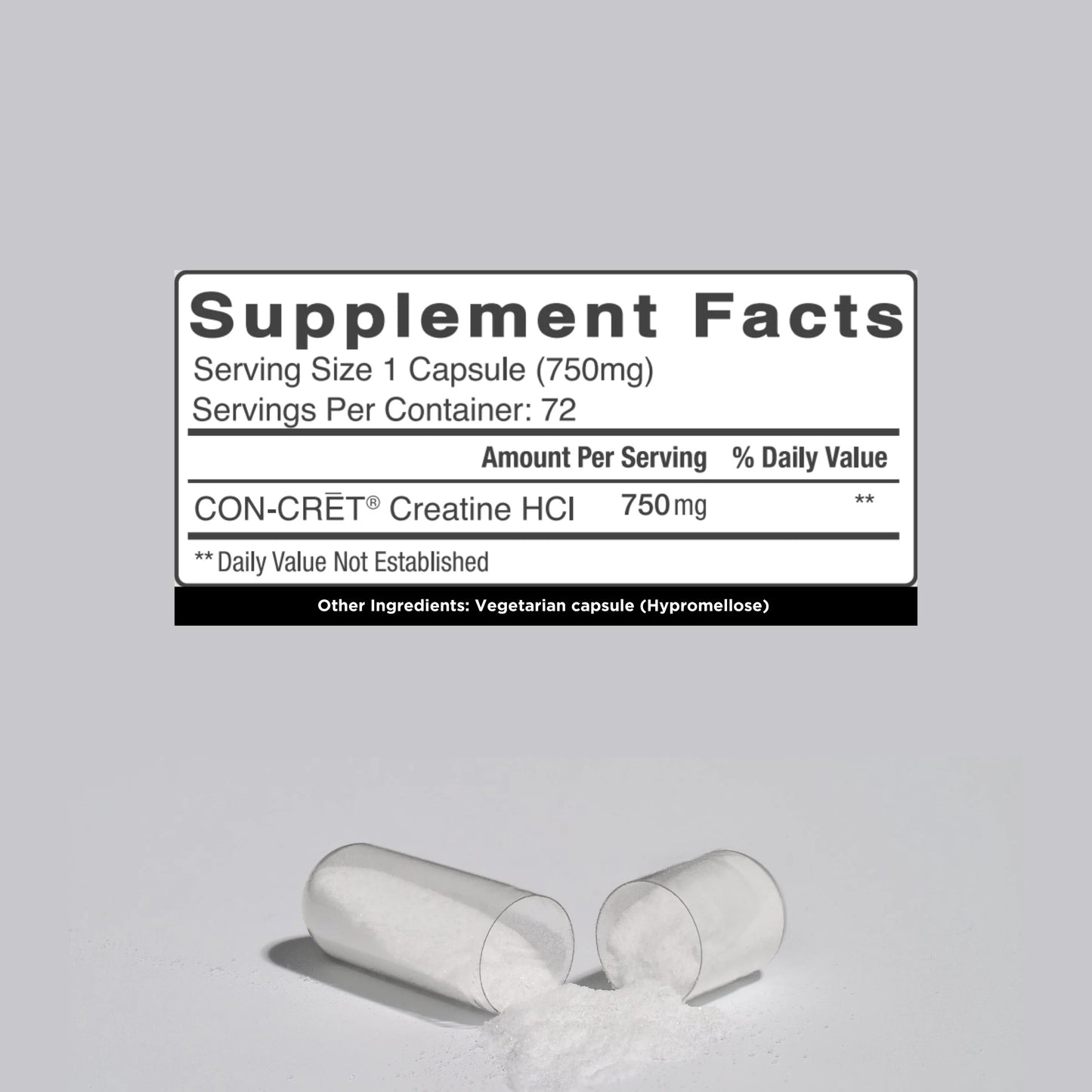 CON-CRET Creatine HCL Capsules