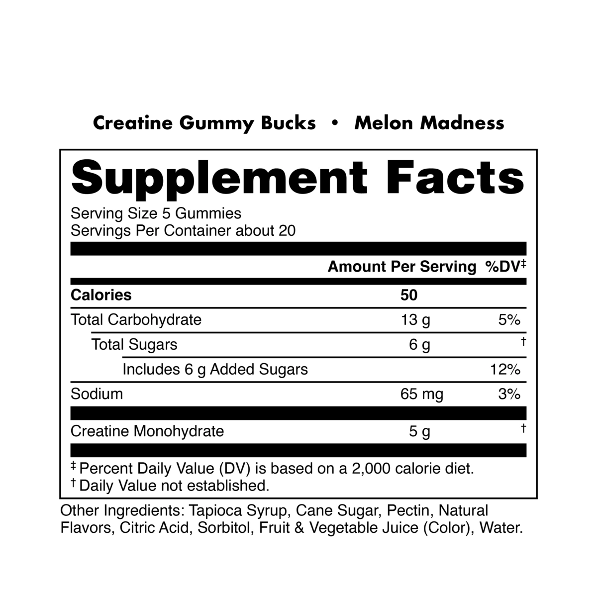 DAS Labs Bucked Up Creatine Gummies